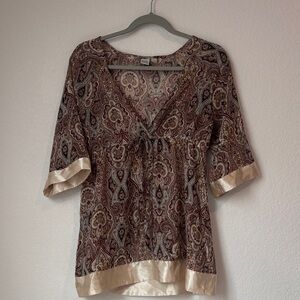 Paisley Print Women's Top